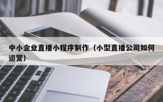 恩施中小企业直播小程序制作（小型直播公司如何运营）
